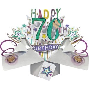 3D Pop Up Card 70th Birthday