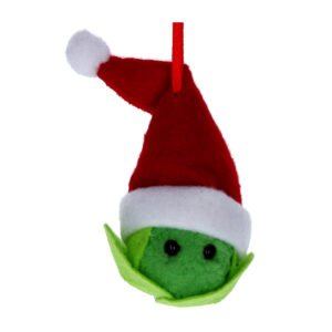 16365 felt sprout with santa hat decoration