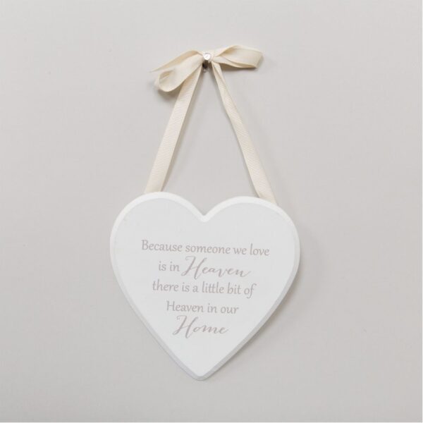 thoughts of you mdf heart plaque heaven in our home